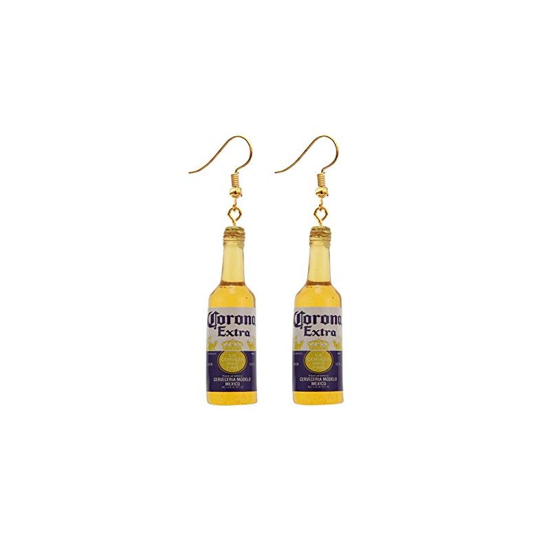 Lovely Beer Mug Dangle Earrings, Cute Beer Bottle Beer Cup