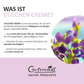 Veilchen - Cream according to Hildegard von Bingen - Anti-Ageing - Care for Complexion and Décolleté - 50 ml