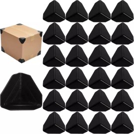 ZENFUN 200개 포장 모서리 보호대 플라스틱 헤비 듀티 배송 상자 패널 검은색 2.4 L x W H ZENFUN 200PCS Corner Protectors Heavy Duty Shipping Box Panel Black 2.4L x W x H