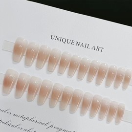 BHIDENAW Nail Tips, 24 Pieces, Nail Tips, Short, Autumn, Winter, Popular, Japanese Style, Cute, Simple, Stylish, Coming of Age Ceremonies, School Entrance Ceremonies, Graduation Ceremonies, Weddings,