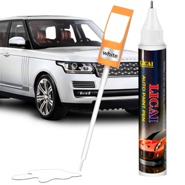 White Touch Up Paint for Cars, Two-In-One Car Touch Up Fill Paint, Quick & Easy Solution to Repair Minor Automotive Scratches Touch Up Paint Pen 0.4 fl oz