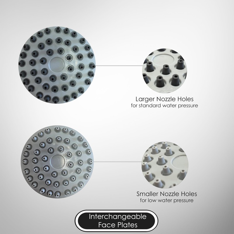 AQUALONA® Aquaspray Handheld Shower Head - Rub Clean Technology -