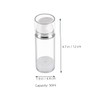 Outanaya 4pcs Airless Pump Dispenser Durable Transparent Lotion Travel Bottles