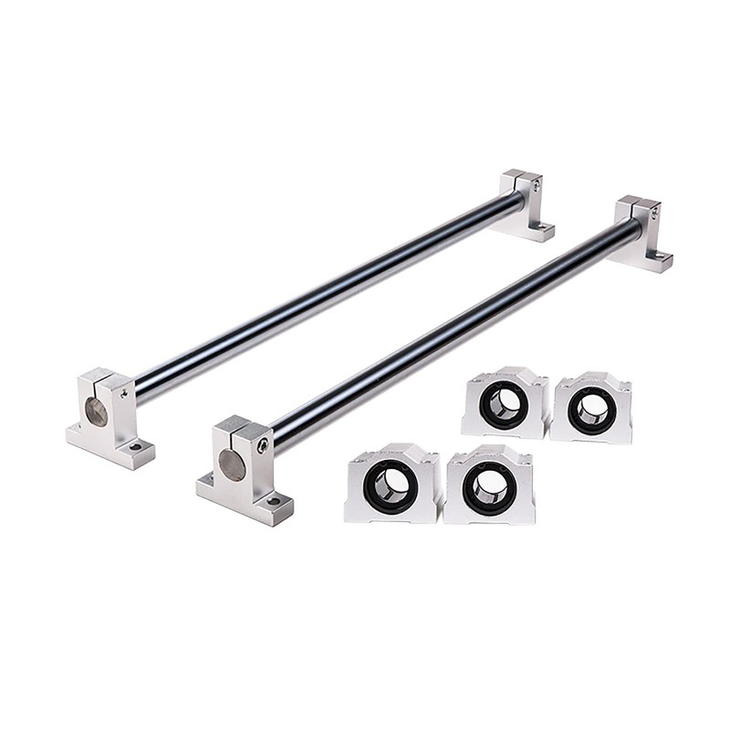 2Pcs Linear Motion Rod Shaft Slide Guide D 12mm x