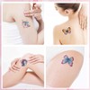 Fake Tattoos Butterfly,AWAVM 200 Styles Glitter Tattoos for Kids Party