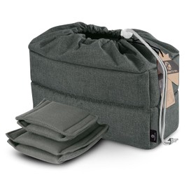 Koolertron Velvet Bag for DSLR SLR SLR Camera with Lens, Grey-green, Camera case