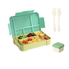 Esshogo Children's Lunch Box with Compartments, 1330 L Lunch Box Children's School, Lunch Box Step by Step, School Items, Lunch Box for Nursery, School, Picnic, Excursions