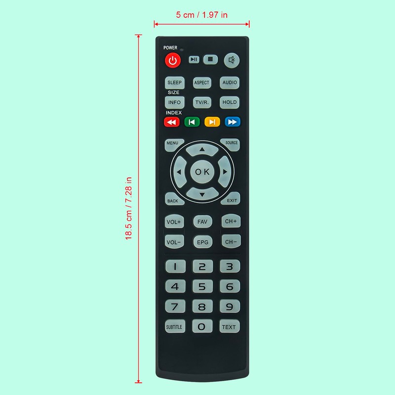 Replacement Remote Control for DYON Enter 40 PRO X2, Enter