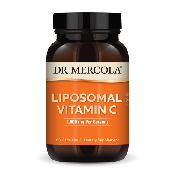 Dr. Mercola Liposomal Vitamin C 1,000 mg per Serving, 30 Servings (60 Capsules), Dietary Supplement, Supports Immune Health, Non GMO, NSF Certified