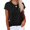 Cicy Bell Women's Short Sleeve Shirts Crewneck Loose Casual Summer