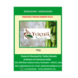 Yuktha Naturals Banslochan | Vanshlochan | Tabasheer | Tabashir | Bamboo Silica - 100g/3.5 oz