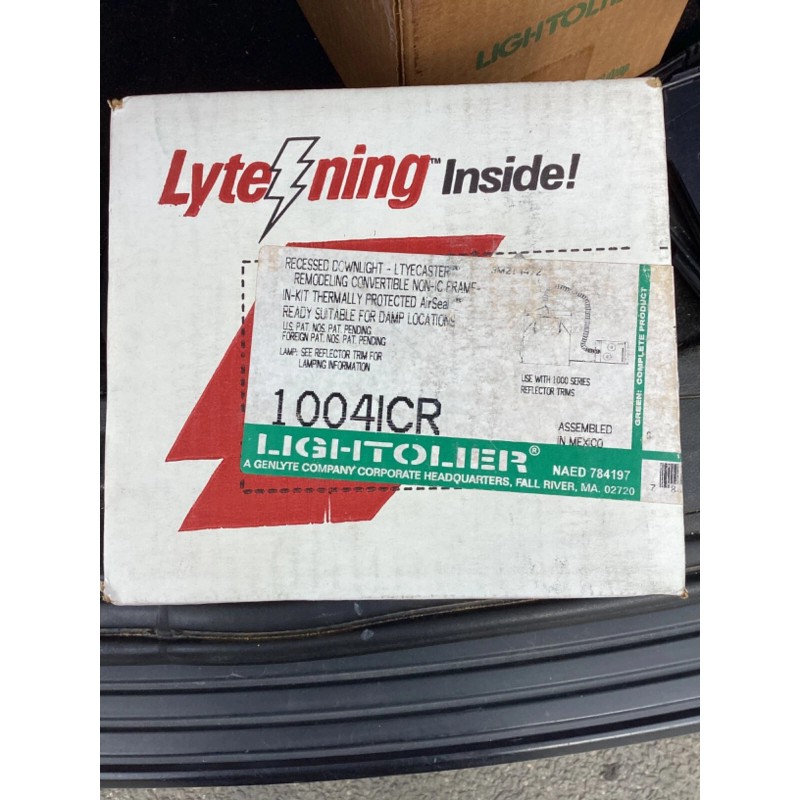 Lightolier Lytening 1004ICR Recessed Downlight Lytecaster Frame-in-Kit Lightning