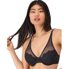 Wonderbra Women's Perfect Curves and Natural Lift Bra, Black, 36C
