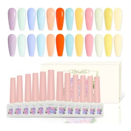 Geles Semipermanente Gama De Esmaltes Uñas Kit De 12 Geles