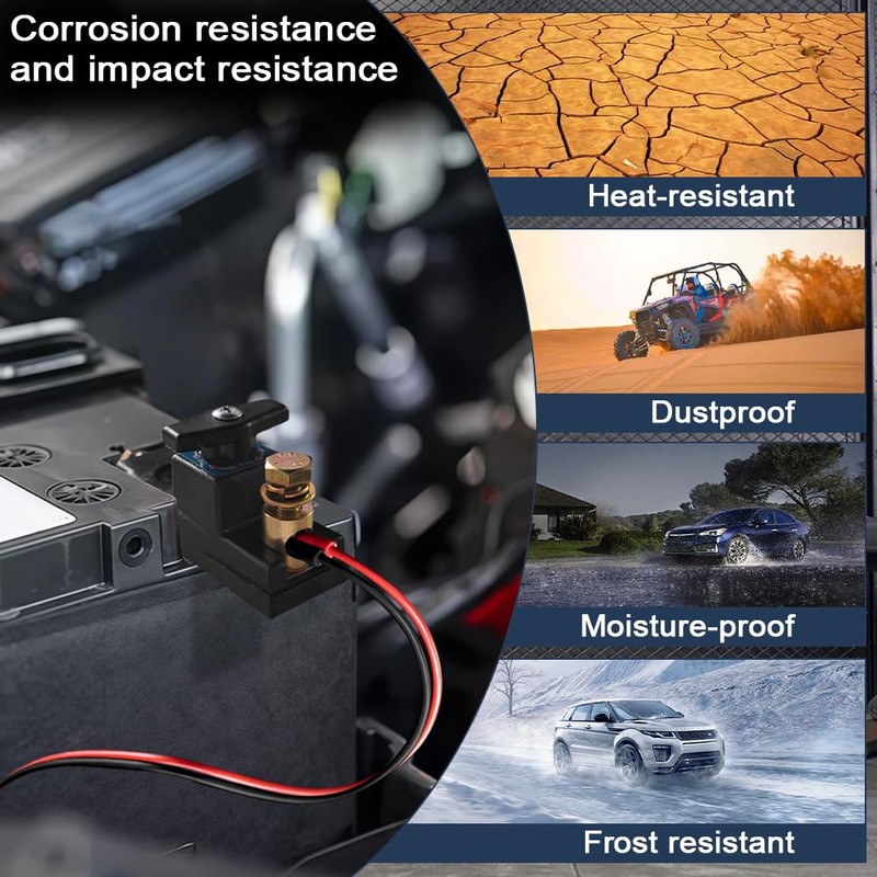 Battery Disconnect Switch, zxbaers Heavy Duty Battery Cut Off Switch