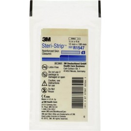 3M Steri-Strip Reinforced Skin Closure 1/2"x4" R1547, 6ct - 10 pack (60 Strips)