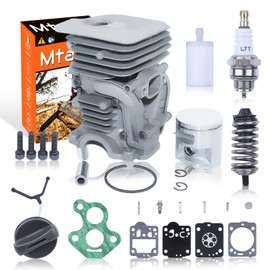 Mtanlo 41mm Cylinder Gasket Kit 5047351-01 for Husqvarna 435 435E 440E 440 II Chainsaw, Cylinder, Piston, Ring, Pin, Circlip, Cylinder Bolt, Fuel Cap, Fuel Filter, Spark Plug, Carb Gasket