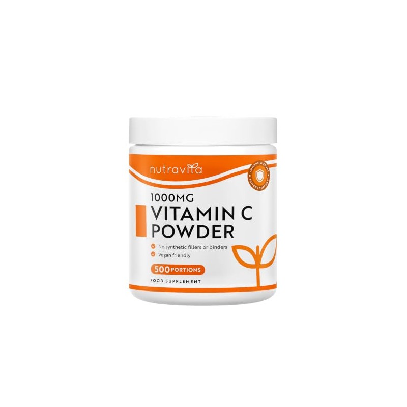 Nutravita Vitamin C Powder 500g - 1000mg Per Serving -