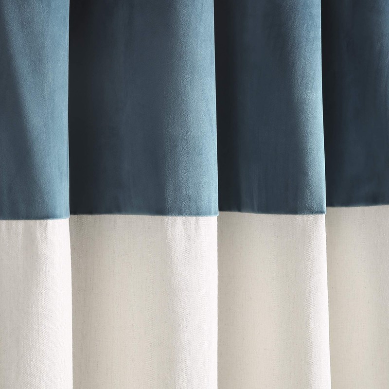 Lush Decor Milo Linen Window Curtain Panel Pair, 84" x
