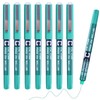 8 Pack Green Rollerball Pens, 0.5mm Fine Tip Smooth Gel