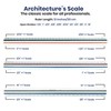 Pacfiic Arc T5120 Tri Color Architect scale 12 inch