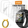 6-PACK Screen Protector Compatible with Nerunsa P66D 1.85” Smart Watch,