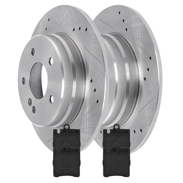 AutoShack Rear Brake Kit Replacement for Mercedes CLK350 C230 C280