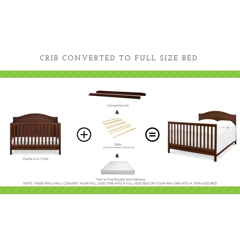 CC KITS Universal Twin-Size & Full-Size Conversion Kit Bed Rails