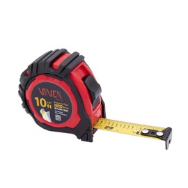 VINCA TPMA 10' 16' 25' 33 Feet Tape Measure Bundle with Fraction Low Glare Nylon Coat Matte Finish High Visibility Blade Marking