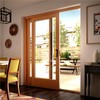 TPard Sliding Glass Patio Door Handle Replacement Set with Oak