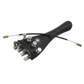 Violin Tailpiece, 3 in 1 Violin Tailpiece Rope Set Ebony Violin Tailpiece with Rope and Fine Tuners Violin for 4/3 4/4 Violin Replacement Part Parts