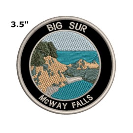 Athena Brands Big Sur National Park Patch Embroidered Iron-On Applique Nature Souvenir Gift