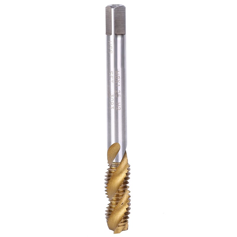 M8x1.25mm Spiral Fluted Tap High Speed Steel Thread Cutter Machine