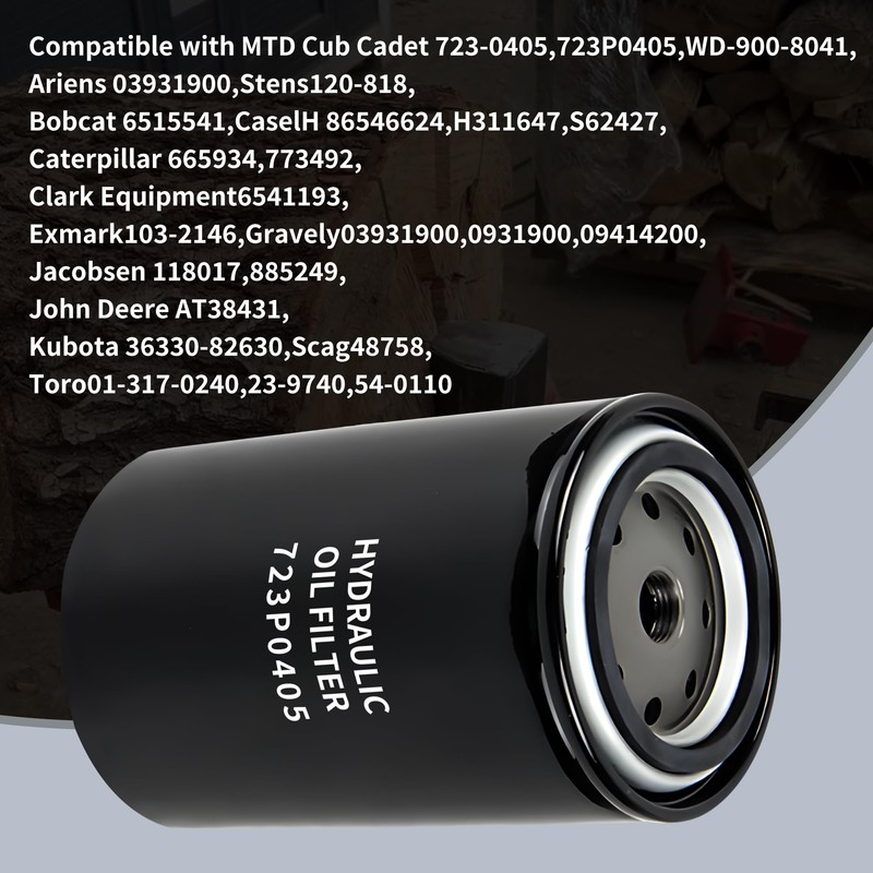 Log Splitter Hydraulic Oil Filter 723P0405 723-0405 120-818 6515541 Compatible