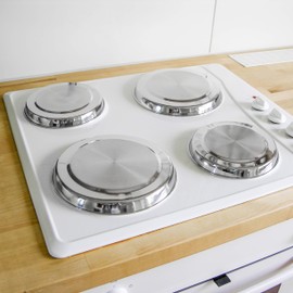Haushalt International 4 x stainless steel hob covers/stove cover plates