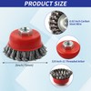 WENORA 12 Pack Wire Brushes - 4 Inch Angle Grinder