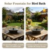 Bird Bath for Outside, Solar Powered Bird Bath Bowl Fountain