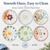 CINAIMPRESSION Hand Painted Ceramic Plates Set of 6, 6 Inch