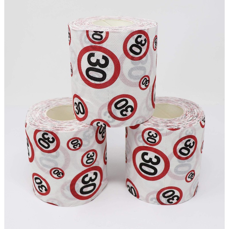 Close Up Toilettenpapier 30, 3-er Set Geburtstagstoilettenpapier