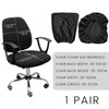 NINVVS 2-piece black seat cover, including 1 cushion and 1