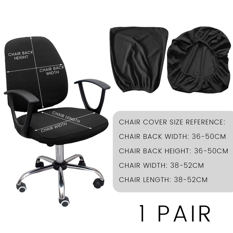NINVVS 2-piece black seat cover, including 1 cushion and 1