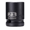 ATOOLMIC Shallow Impact Socket, Metric, 1/2-Inch Drive, 21mm,6 points(Shallow AT1221S)