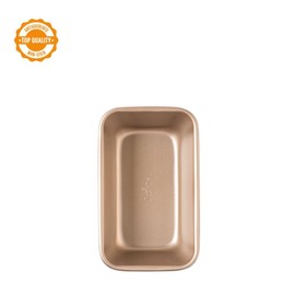 DECORA, 0070106 Gold Line Plumcake Mould 18.5 x 11.5 x 6.5 cm, Ideal for Preparing Delicious Plum Cakes, Robust Non-Stick Metal