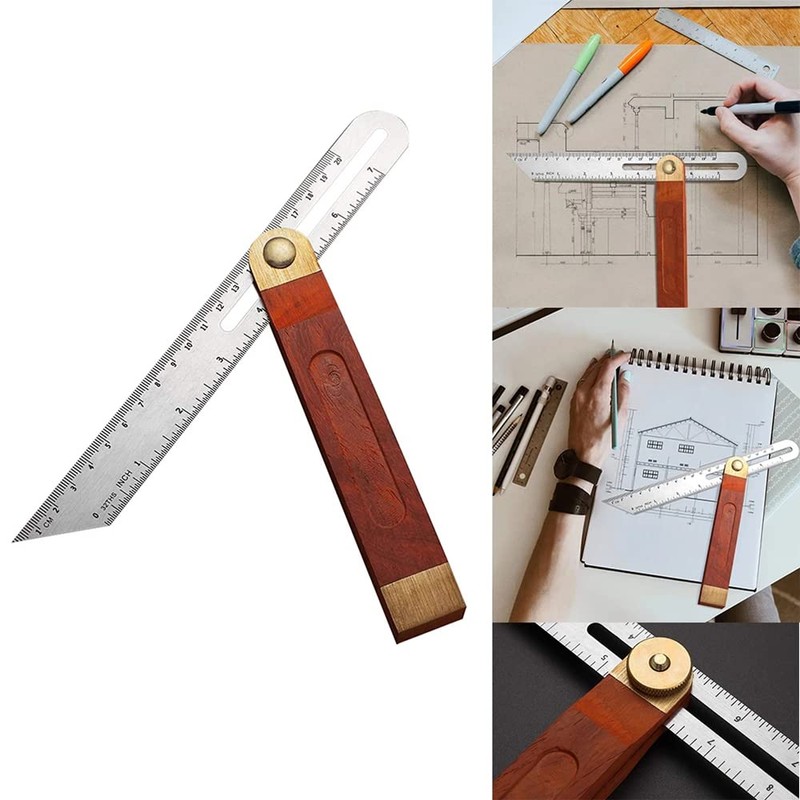 Adjustable Carpentry Square Bevel Gauge, T Bevel Angle Finder Craft