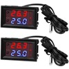 2 Pieces 12V Electronic Temperature Controller Programmable -50 to 110