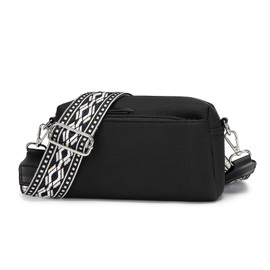 Miss Lulu Crossbody Bag for Women, Shoulder Bag with Adjustable Wide Strap, Camera Bags Handbag, PU with Denim Style, Waterproof