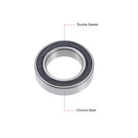 sourcing map MR18307-2RS Deep Groove Ball Bearing 18x30x7mm Double Sealed Chrome Steel Bearings 1-Pack