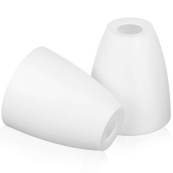 Sewroro 2pcs Plastic Lamp Shade Replacement E14 Lampshade Cover White