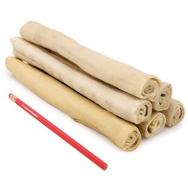ValueBull USA Retriever Rolls, Premium Rawhide, Thick 10 Inch, 10 Count - Natural & Safe, USA Beef Hide, Long Lasting, Chemical Free, No Artificial Flavors
