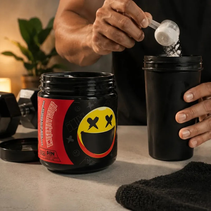 Creatina Monohidratada Smile Labz 500g Sin Sabor Vegano Deportivo